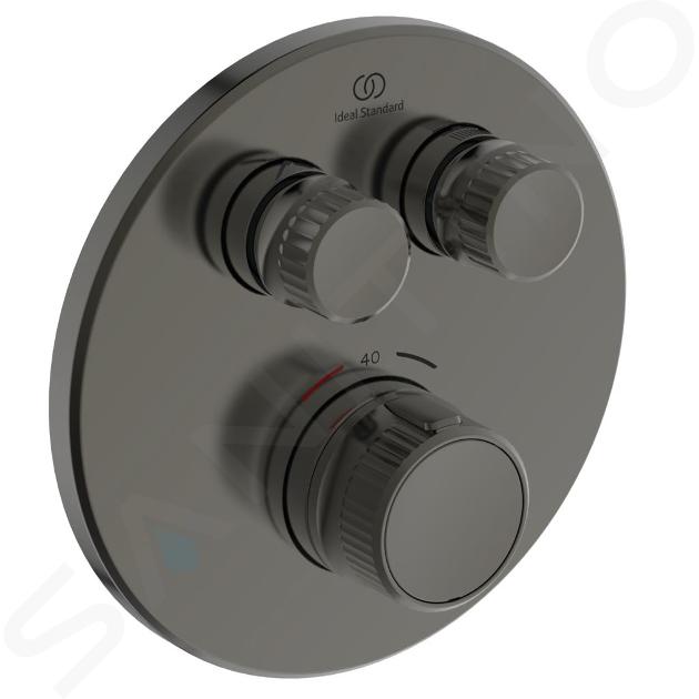 Ideal Standard CeraTherm Navigo - Termostatická sprchová batéria pod omietku pre 2 spotrebiče, Magnetic Grey A7296A5