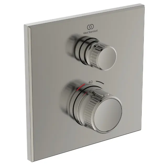 Levně Ideal Standard CeraTherm Navigo - Termostatická sprchová baterie pod omítku, Silver Storm A7301GN