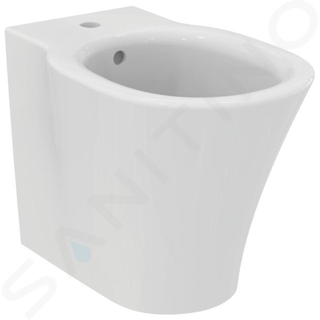 Ideal Standard Connect Air - Stojaci bidet, 360x545 mm, s prepadom, otvor na batériu, biela E233401