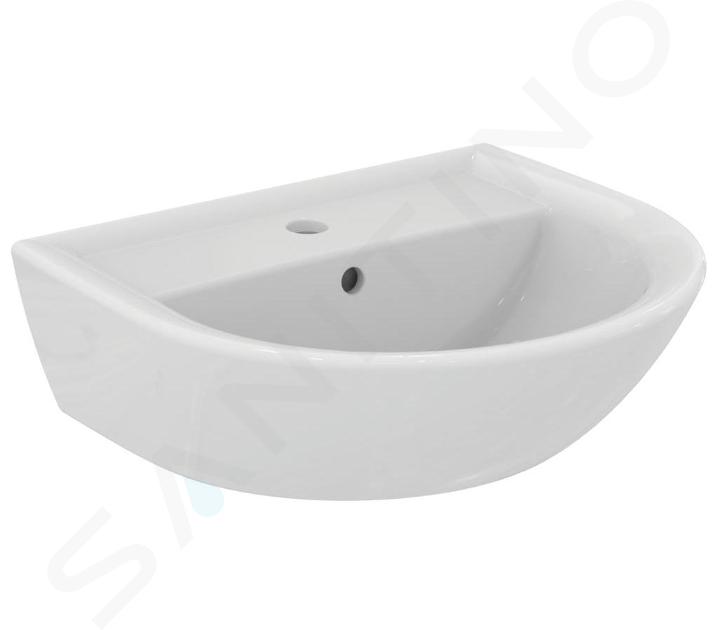 Ideal Standard Eurovit - Lavoar 50x44 cm, cu preaplin, orificiu pentru baterie, alb W332801