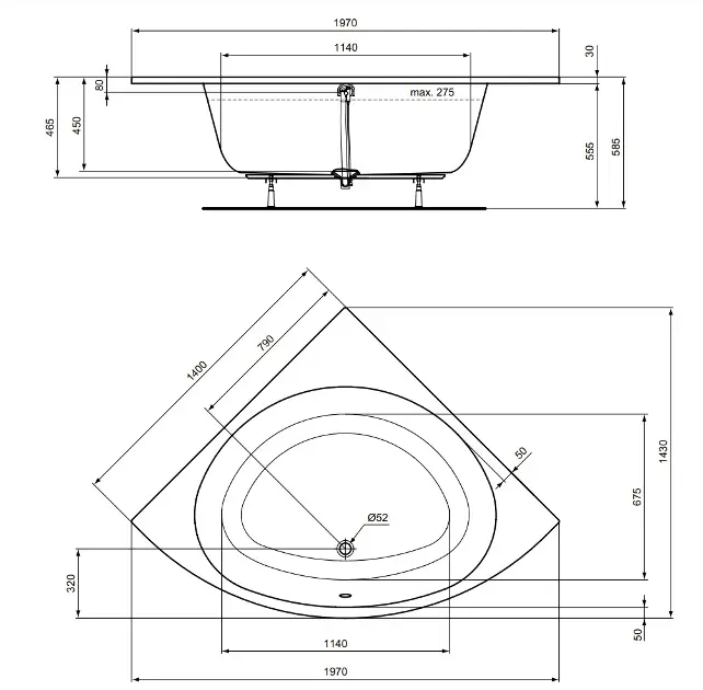 Dimension Baignoire D Angle