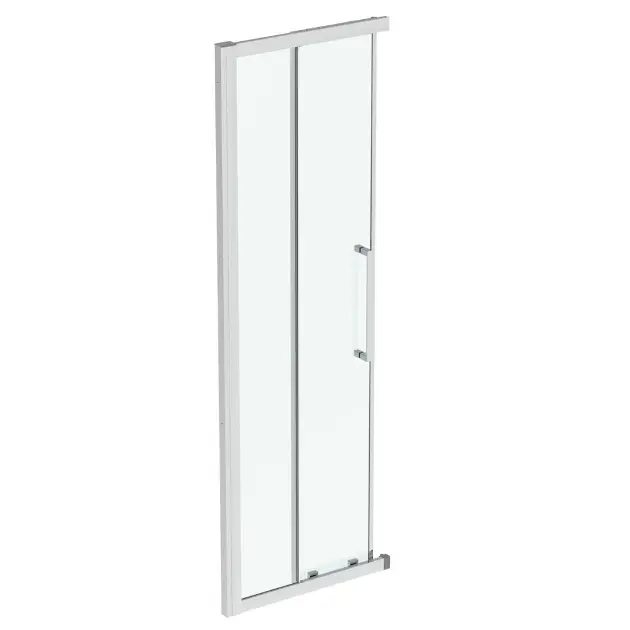 Levně Ideal Standard i.Life - Posuvné sprchové dveře, dvoudílné, 80 cm, silver bright/čiré sklo T4855EO