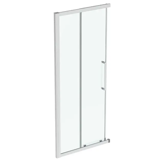 Levně Ideal Standard i.Life - Posuvné sprchové dveře, dvoudílné, 90 cm, silver bright/čiré sklo T4856EO