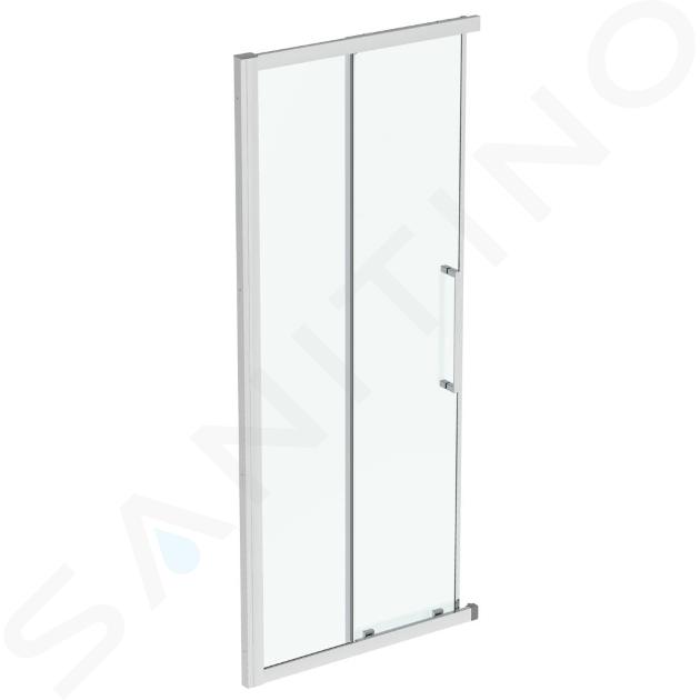 Ideal Standard i.Life - Schiebeduschtür, zweiteilige 1000 mm, silver bright/rein Glas T4857EO