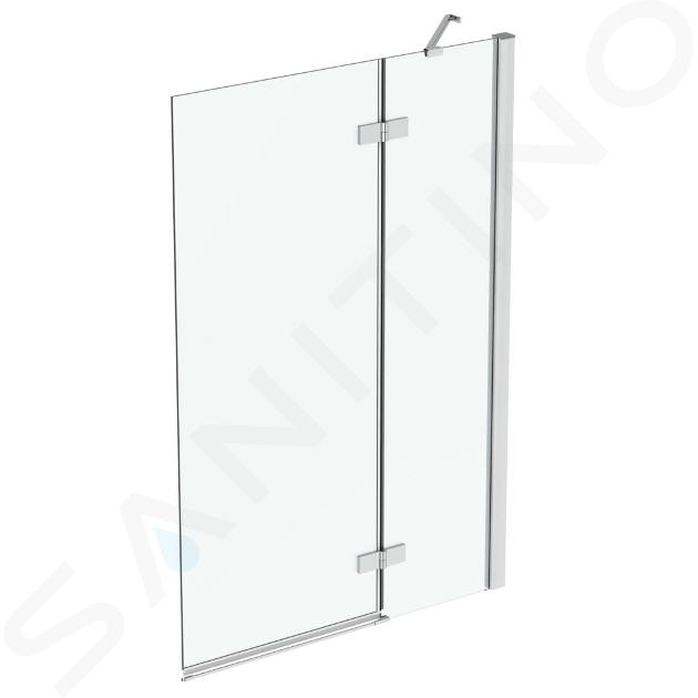 Ideal Standard i.Life - Badewannenabtrennung zweiteilig 100 cm, recht, silver bright/rein Glas T4886EO