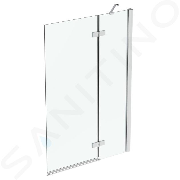 Ideal Standard i.Life - Paroi de baignoire, deux battants, 1000 mm, droite, silver bright / verre clair T4886EO