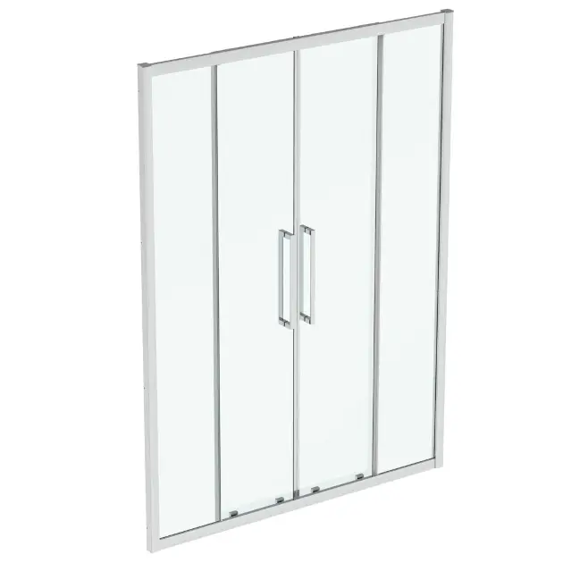 Levně Ideal Standard i.Life - Posuvné sprchové dveře, čtyřdílné, 150 cm, silver bright/čiré sklo T4951EO