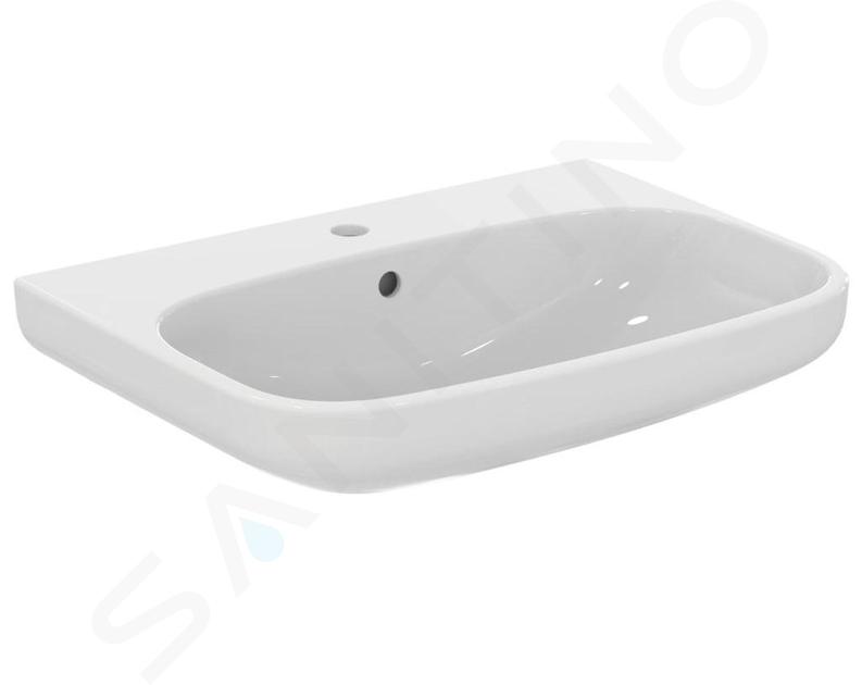 Ideal Standard i.Life A - Lavabo 650x480 mm, con troppopieno e foro per miscelatore, bianco T470401