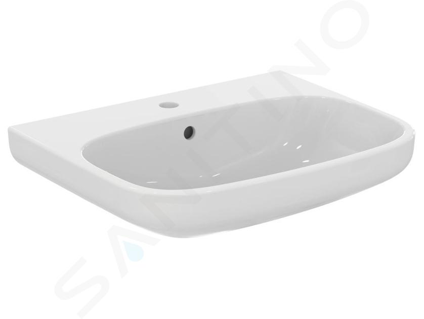 Ideal Standard i.Life A - Lavabo 600x480 mm, con rebosadero, orificio para grifo, blanco T470501