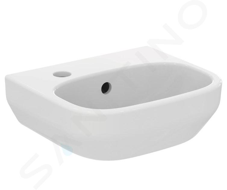 Ideal Standard i.Life A - Handwaschbecken 35x30 cm, mit Überlauf, Hahnloch links, weiß T470901