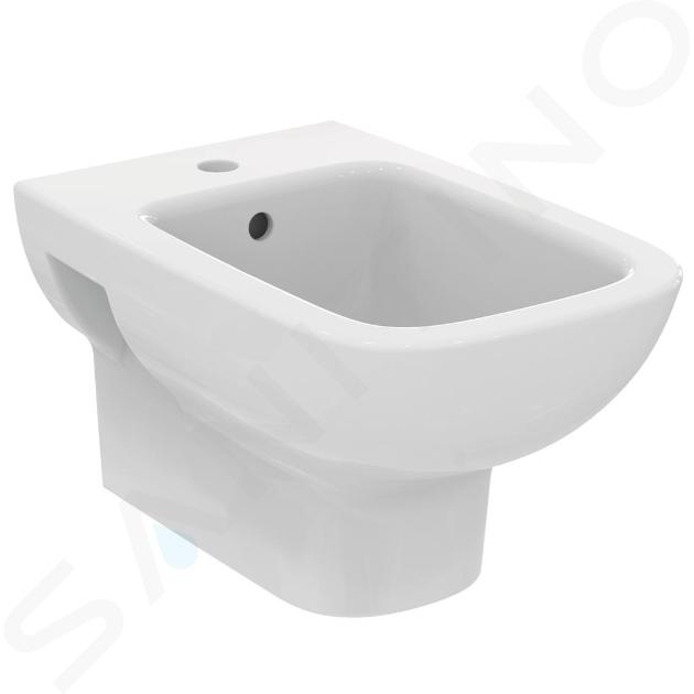 Ideal Standard i.Life A - Bidet suspendu, 355x540 mm, avec trop-plein, trou pour robinetterie, blanc T471801