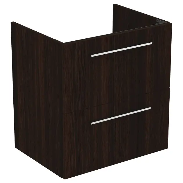 Levně Ideal Standard i.Life A - Skříňka pod umyvadlo, 60x44x63 cm, 2 zásuvky, kávový dub T5255NW