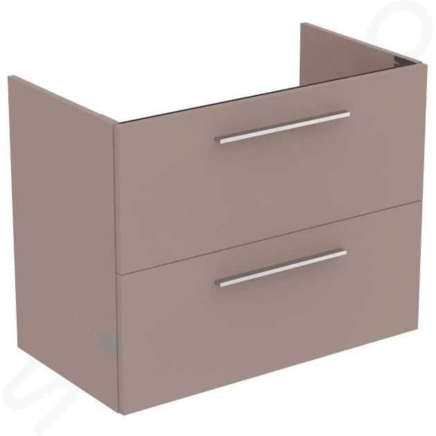Ideal Standard i.Life A - Waschtischunterschrank, 80x44x63 cm, 2 Auszüge, beige matt T5256NH