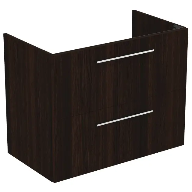 Levně Ideal Standard i.Life A - Skříňka pod umyvadlo, 80x44x63 cm, 2 zásuvky, kávový dub T5256NW