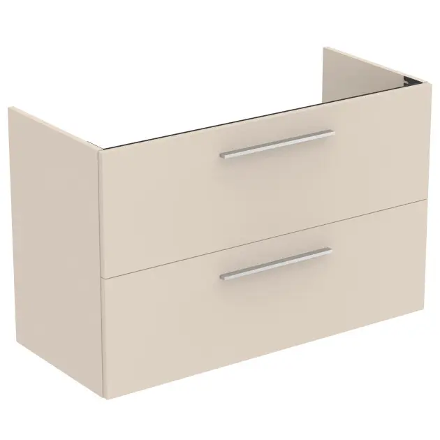 Levně Ideal Standard i.Life A - Skříňka pod umyvadlo, 100x44x63 cm, 2 zásuvky, matná písková T5257NF