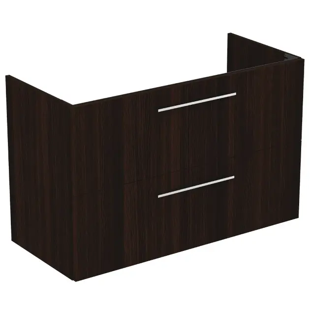 Levně Ideal Standard i.Life A - Skříňka pod umyvadlo, 100x44x63 cm, 2 zásuvky, kávový dub T5257NW