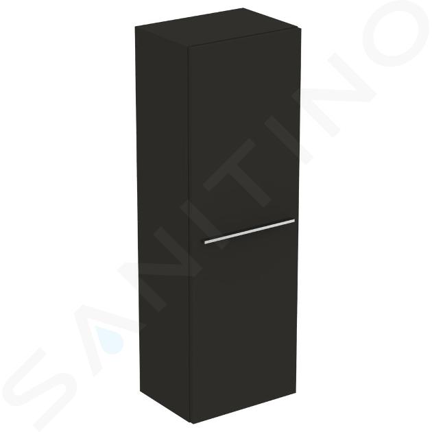 Ideal Standard i.Life A - Armario alto para baño 400x300x1200 mm, 1 puerta izquierda/derecha, gris de carbon mate T5261NV