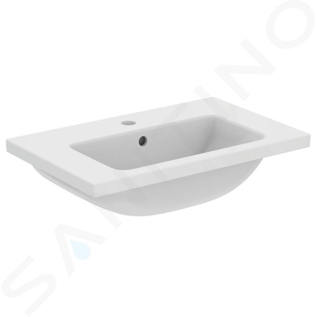 Ideal Standard i.Life S - Meuble-lavabo 610x385x180 mm, avec trop-plein, trou pour robinetterie, blanc T459001