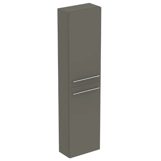 Levně Ideal Standard i.Life S - Vysoká skříňka 40x21x160 cm, 2 dvířka L/P, šedý matný křemen T5288NG