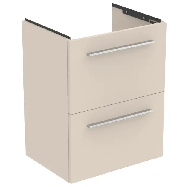 Levně Ideal Standard i.Life S - Skříňka pod umyvadlo, 50x38x63 cm, 2 zásuvky, matná písková T5291NF