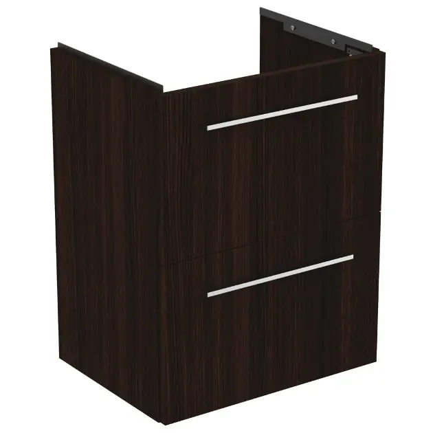 Levně Ideal Standard i.Life S - Skříňka pod umyvadlo, 50x38x63 cm, 2 zásuvky, kávový dub T5291NW
