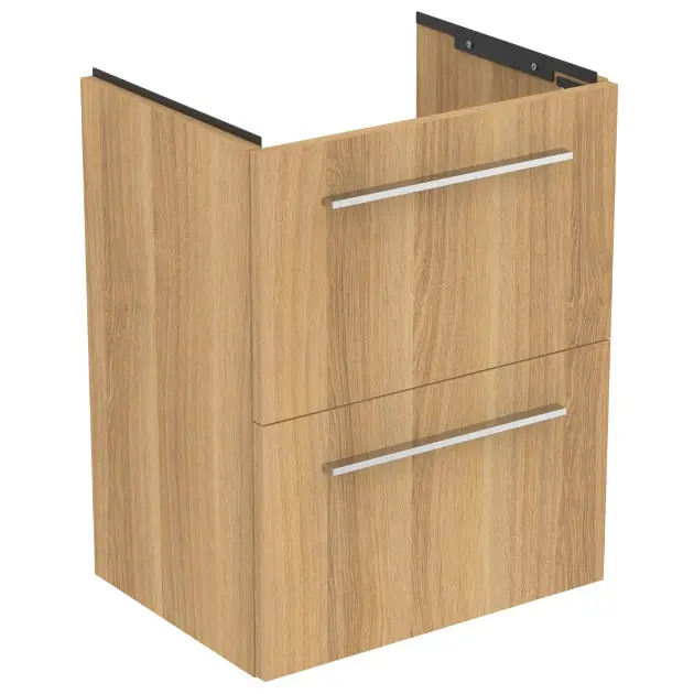 Levně Ideal Standard i.Life S - Skříňka pod umyvadlo, 50x38x63 cm, 2 zásuvky, dub T5291NX