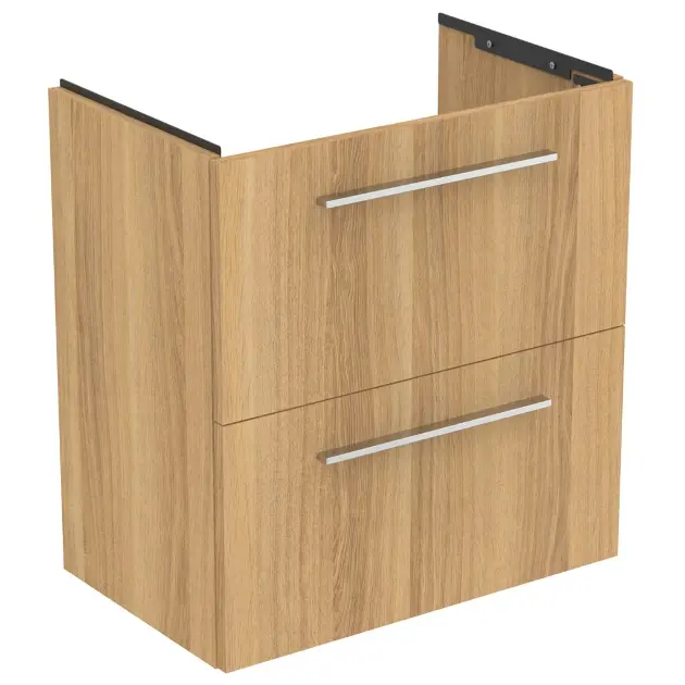 Levně Ideal Standard i.Life S - Skříňka pod umyvadlo, 60x38x63 cm, 2 zásuvky, dub T5293NX