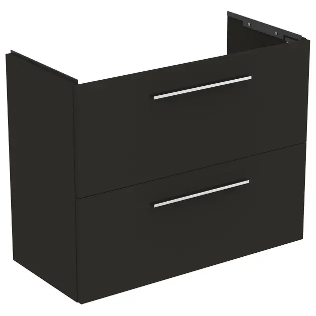 Levně Ideal Standard i.Life S - Skříňka pod umyvadlo, 80x38x63 cm, 2 zásuvky, uhlově matná šedá T5295NV
