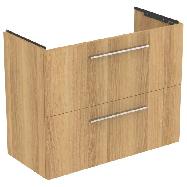 Levně Ideal Standard i.Life S - Skříňka pod umyvadlo, 80x38x63 cm, 2 zásuvky, dub T5295NX