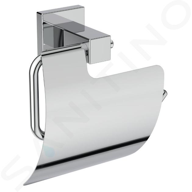 Ideal Standard IOM Square - Toilettenpapierhalter mit Deckel, Chrom E2191AA