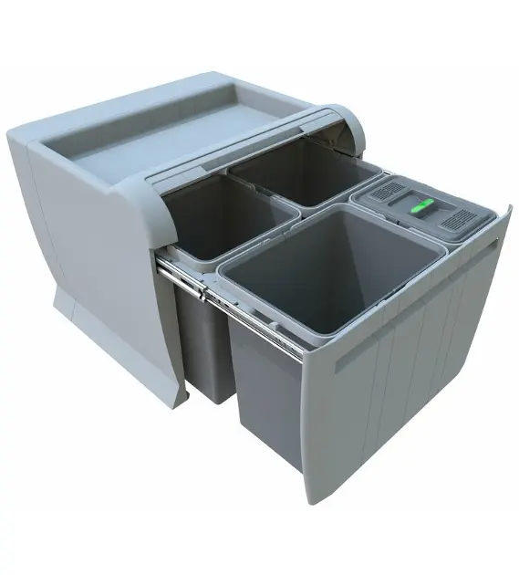 Elletipi City - Vestavný odpadkový koš, dělený, 50 l PTA 5045C