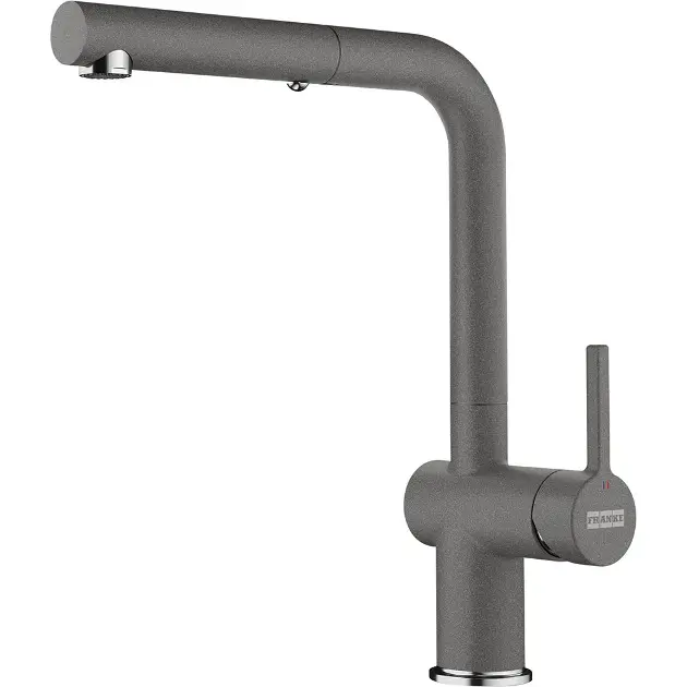 Franke Active New - Pull-out kitchen tap FN 6110.084, grey stone 115.0653.385