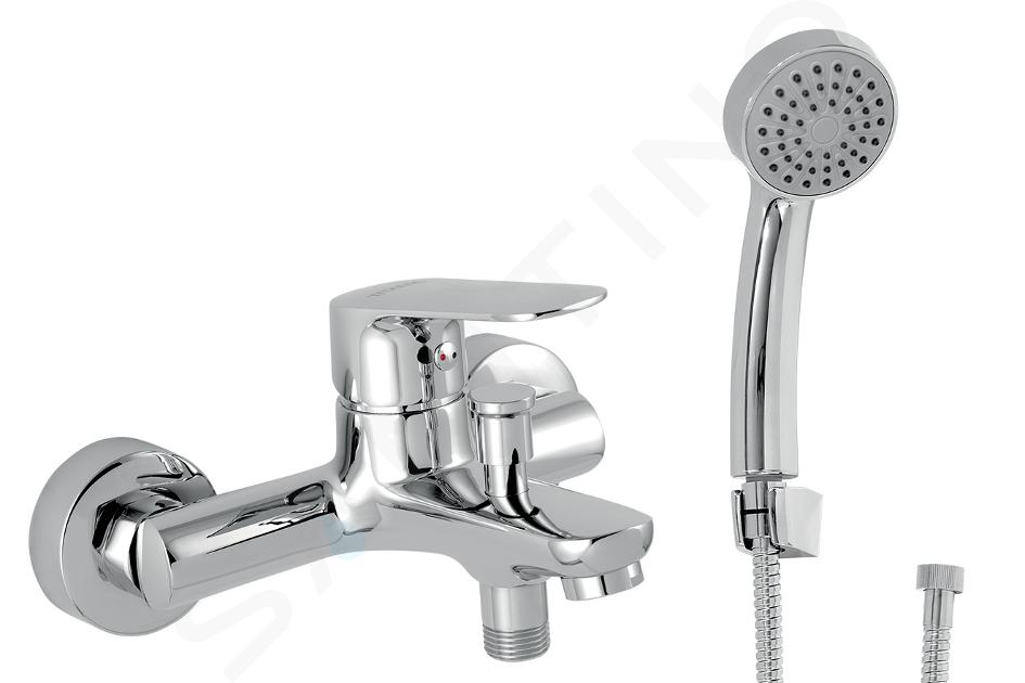 Novaservis Titania Cosmos - Miscelatore per vasca da bagno, con accessori, cromo 90220,0