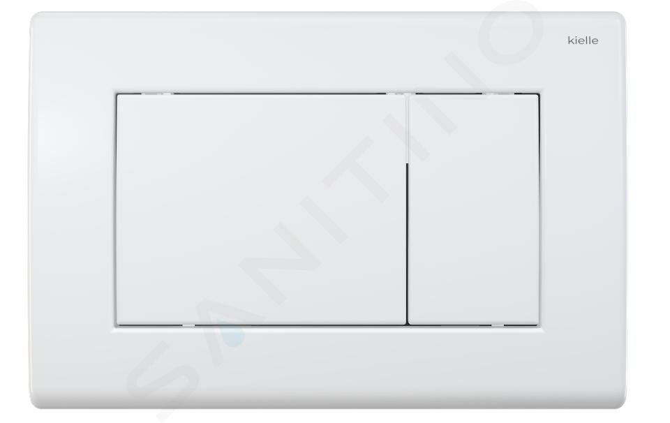 kielle Gemini III - Flush plate, gloss white 70208020