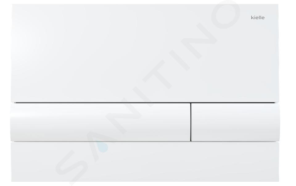 kielle Gemini I - Ovládacie tlačidlo splachovania, lesklá biela 70206020