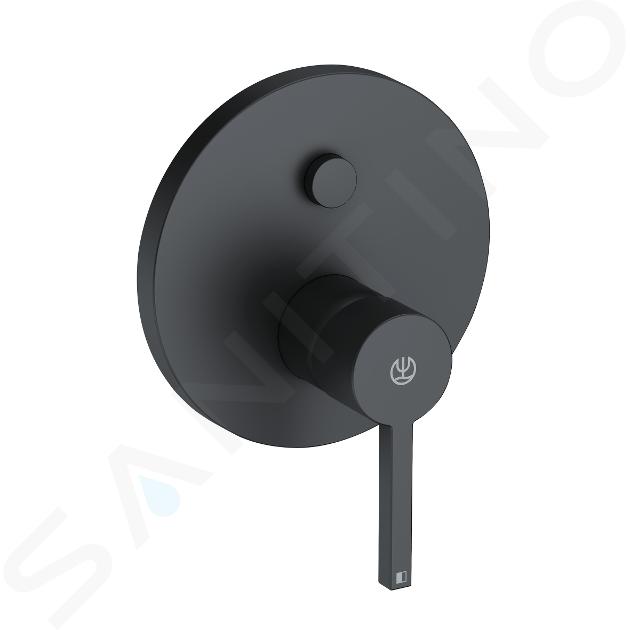 Kludi Nova Fonte - Grifo empotrado para 2 dispositivos, negro mate 206593915