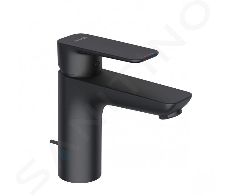 Kludi Pure&Style - Miscelatore da lavabo, con sistema di scarico, nero opaco 402903975