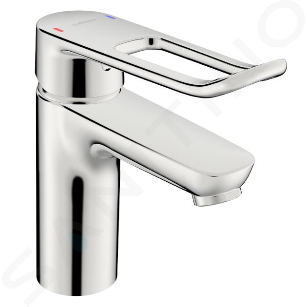 Hansa Clinica - Miscelatore da lavabo, senza sistema di scarico, cromo 45022186