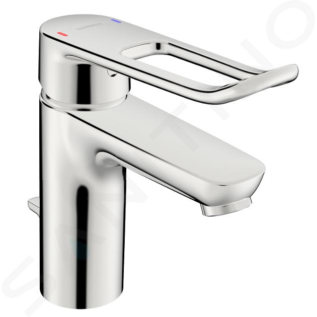 Hansa Clinica - Miscelatore da lavabo con sistema di scarico, cromo 45012186