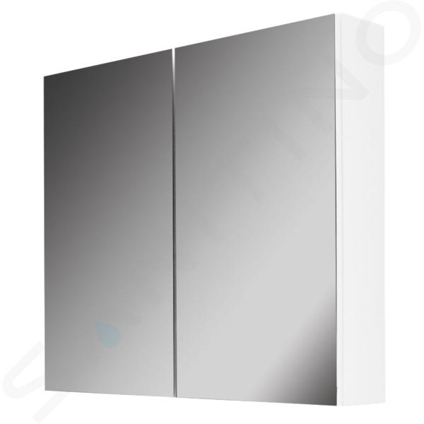 kielle Vega - Bathroom mirror cabinet, 60x73x15 cm, gloss white 50118600