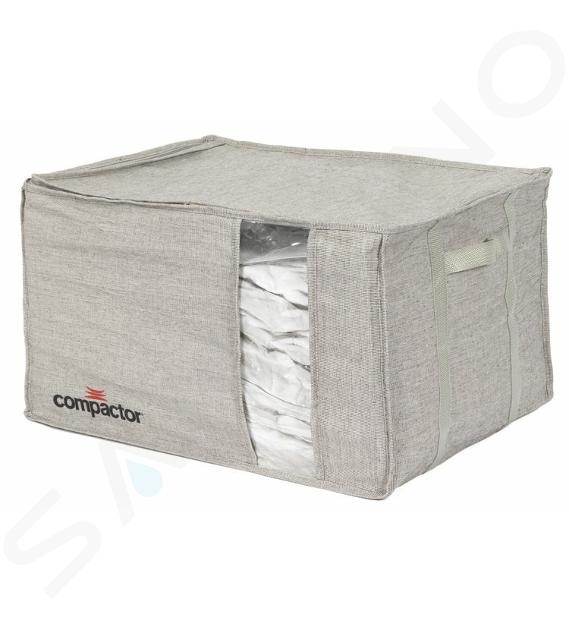 Compactor Tároló dobozok - Vákuumos tárolódoboz, 150 l, szürke, hüvelyes RAN10117