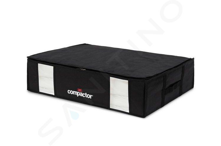 Compactor Tároló dobozok - Vákuumos tárolódoboz, 145 l, fekete, hüvelyes RAN8944