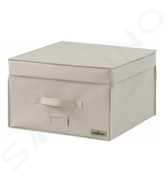 Compactor Opbergdozen - Vacuüm-opbergbox met hoes, 150 l, beige RAN7117