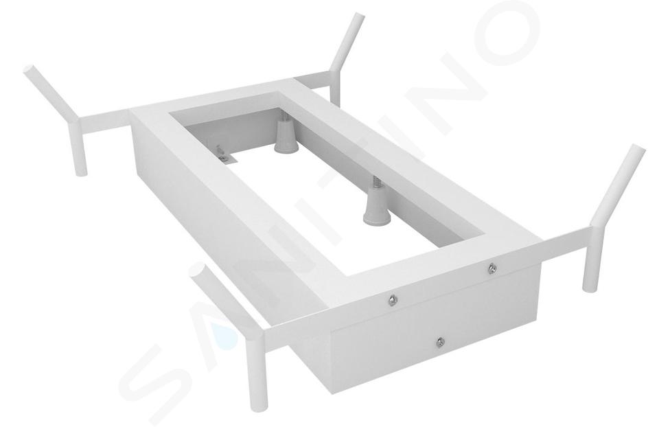 Polysan Accessori - Struttura di supporto per vasca da bagno Reduta, 1500x750 mm, bianco opaco 72830W