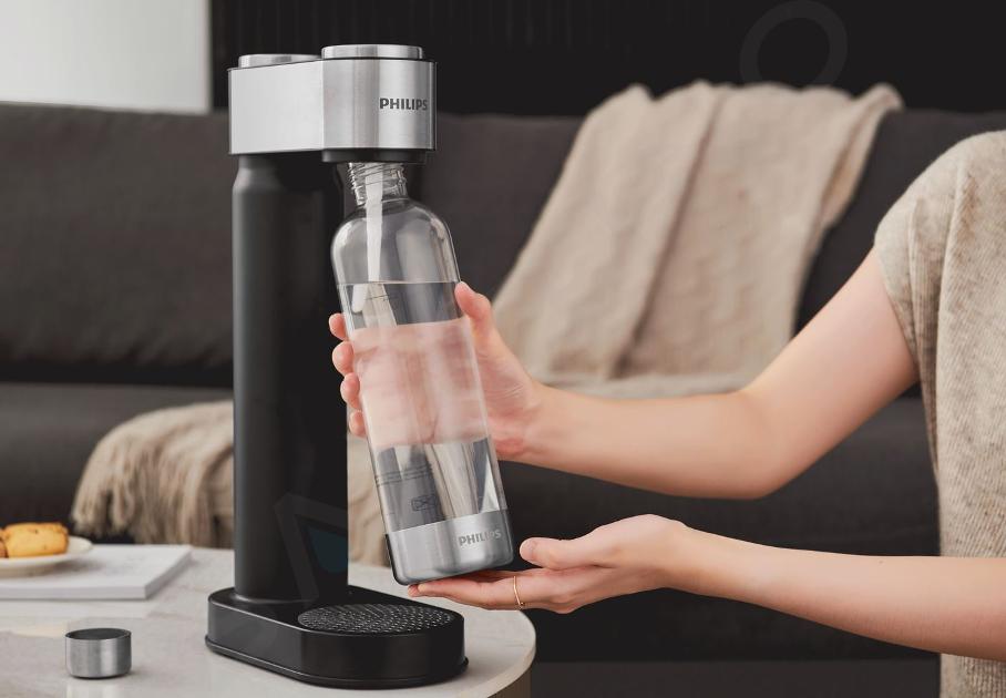 Philips GoZero - Máquina para hacer agua con gas Viva, con accesorios,  color negro ADD4902BK/10