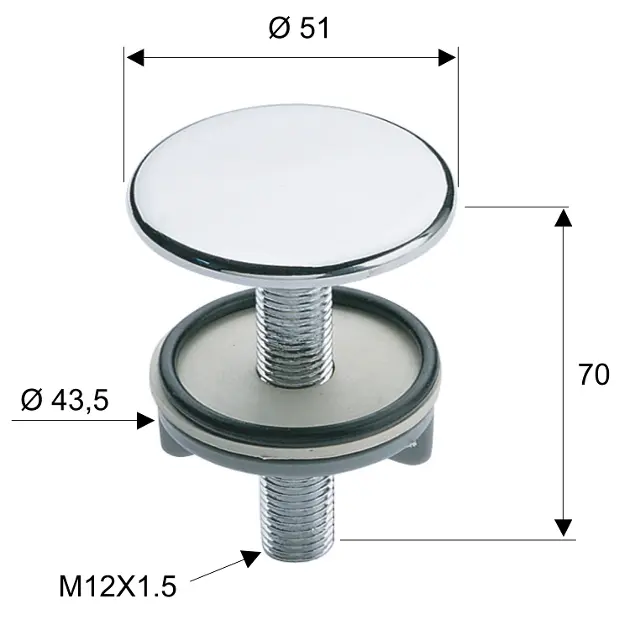 Edelstahl Rosettenplatten Set - Wandabdeckung Für Rohre | 24-51 Mm Durchmesser