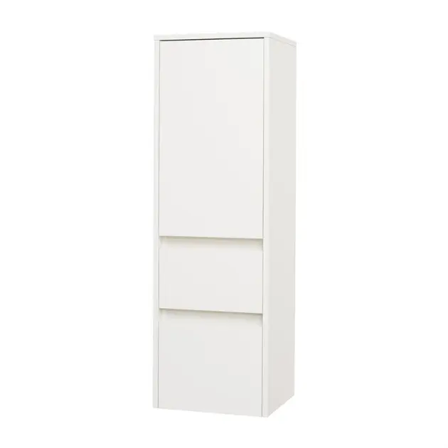 Levně Mereo Opto - Skříňka 40x125x36 cm, 2 zásuvky, 1 dvířka, pravá, bílá CN914P