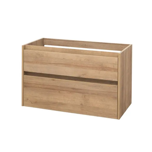 Levně Mereo Opto - Umyvadlová skříňka 81x58x46 cm, 2 zásuvky, dub CN921S