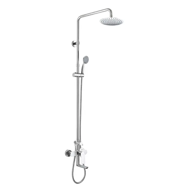 Mereo Viana - Sprchový set s vanovou  baterií, průměr 20 cm, 3 proudy, chrom CBE60101SC