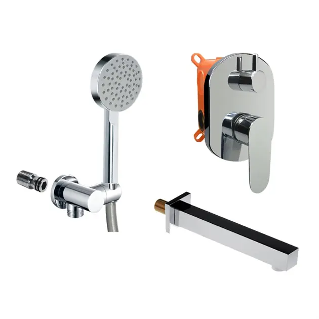 Mereo Viana - Podtynkowa bateria wannowa z akcesoriami, chrom CB650VV1